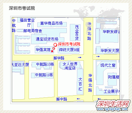 深圳考试院地图
